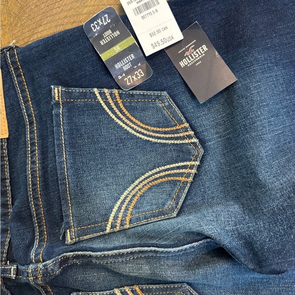 Hollister Dark Blue Y2K Low Rise Jeans - Picture 6 of 13